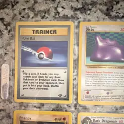 Nintendo Pokemon TCG Team Rocket/Fossil/Jungle/Base Set Lot (9) 1999 Ditto - Image 2