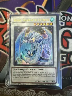 Yu-Gi-Oh! TCG Brionac, Dragon of the Ice Barrier Duel Devastator DUDE-EN008 1st - Image 2