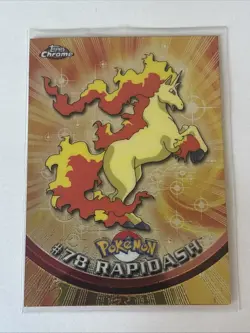 Rapidash #78 Pokemon 2000 Topps Chrome Holo RARE - Image 1
