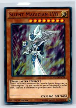 Silent Magician LV8 YGLD-ENC04 King of Games: Yugi's Legendary Decks Yu-Gi-Oh - Image 1