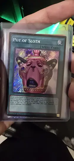 Yugioh Pot of Sloth - Secret Rare Chaos Origins (CORI-EN061) NM - Image 1
