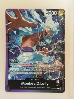 Onepiece TCG Monkey.D.Luffy (OP09-061) Holo Leader - Image 1