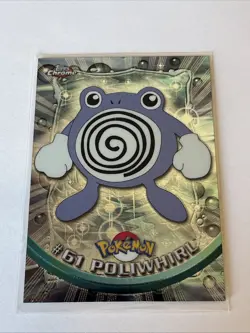 2000 Topps Chrome Pokemon Series 1 #61 Poliwhirl NM - Image 1
