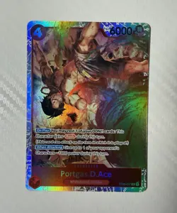 Bandai One Piece TCG Portgas D. Ace ST30-007 SR Alt Art Foil English - Image 1