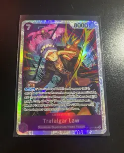 Bandai Trafalgar Law OP12-073 Legacy of the Master SR Foil Alt Art 8000 - Image 1