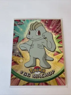 Pokemon 2000 Topps Chrome #66 Machop TV Animation - Image 1