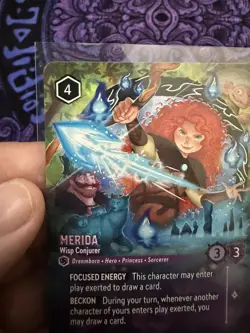 Disney Lorcana Merida Wisp Conjurer Enchanted 231/207 NM - Image 5
