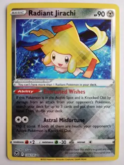 Radiant Jirachi 120/195 | Radiant Holo | Silver Tempest Pokemon TCG | Near Mint - Image 1