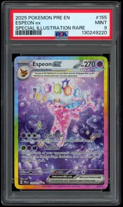 Espeon EX 155/131 PSA 9 - Primsatic Evolutions - Pokemon Card - Image 1