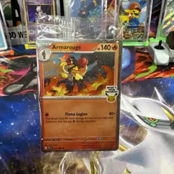 New Rare Armarouge Pokemon Best Buy Promo Card 2026 Pitch Black Collectible - Image 1