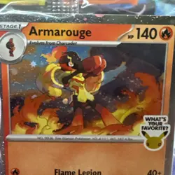 New Rare Armarouge Pokemon Best Buy Promo Card 2026 Pitch Black Collectible - Image 4