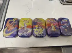 Pokemon TCG Kanto Power Mini Tins Set Of 5 New Factory Sealed 2025 - Image 1