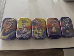 Pokemon TCG Kanto Power Mini Tins Set Of 5 New Factory Sealed 2025 - Image 2