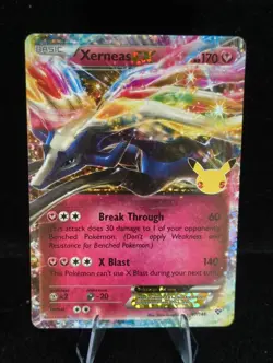 Pokemon Card Xerneas Ex 97/146 Celebrations 25th Anniversary Holo Rare Mint - Image 1