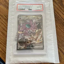 Rocket's Nidoking ex Pokemon 2025 SAR Special Art Rare Japanese PSA 10 - Image 1