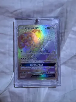 Pokemon TCG Drampa GX Rainbow Holo Card P009 Secret Rare 160/145 - Image 1