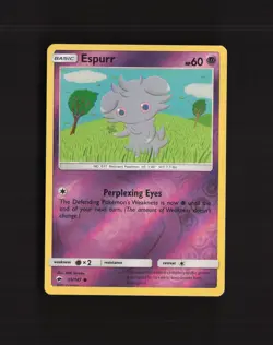 Espurr 59/147 Burning Shadows Reverse Holo Pokemon Card LP+ - Image 1