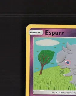 Espurr 59/147 Burning Shadows Reverse Holo Pokemon Card LP+ - Image 3