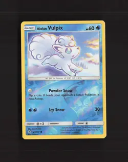 Alolan Vulpix 27/147 Burning Shadows Reverse Holo Pokemon Card LP+ - Image 1