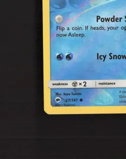 Alolan Vulpix 27/147 Burning Shadows Reverse Holo Pokemon Card LP+ - Image 5