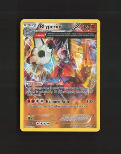 Rhyperior 77/160 Primal Clash Full Art Reverse Holo Pokemon Card LP+ - Image 1