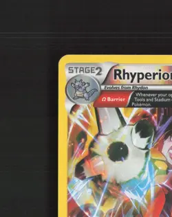 Rhyperior 77/160 Primal Clash Full Art Reverse Holo Pokemon Card LP+ - Image 3