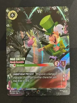 2025 Disney Lorcana Archazia's Island Mad Hatter Foil Enchanted - Image 1