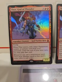 Thor, God of Thunder Mythic 156 Near Mint Marvel Super Heroes MTG M-07 - Image 3