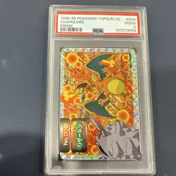 Topsun 1998 Pokemon Topsun VS Charizard Prism #006 Japanese PSA 2 Graded - Image 1
