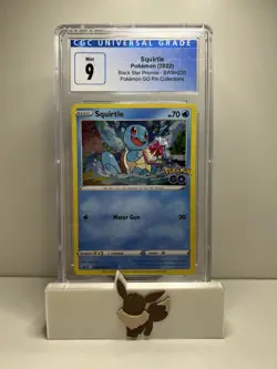 Squirtle (2022) Black Star Promos - SWSH233 Pokemon GO Pin Collections CGC 9 - Image 1