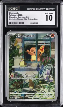 2023 POKEMON SVP EN-SV BLACK STAR PROMO #044 CHARMANDER CGC 10 GEM MINT - Image 1