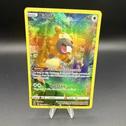 Bidoof GG29/GG70 Crown Zenith Galarian Gallery Holo Ultra Rare EN 60 HP - Image 1