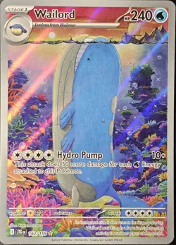 Wailord 162/159 Illustration Rare Journey Together Near Mint - Image 1