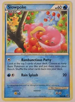 Pokemon TCG Slowpoke 66/90 Undaunted Regular 2010 LP - Image 2