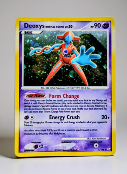 2008 Pokemon: Deoxys Normal Forme 1/146 Legends Awakened. Holo Rare. Near Mint. - Image 1