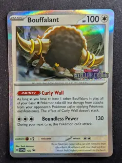 Bouffalant - SVP136 Prerelease Stellar Crown - Black Star Promo (Pokemon) - Image 1