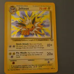 Wizards Jolteon 4/64 Jungle Holo Rare Unlimited 1999 English 70 HP - Image 2