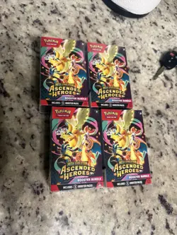 Pokemon TCG Mega Evolution Ascended Heroes Booster Bundle 4 Box Lot - Image 2
