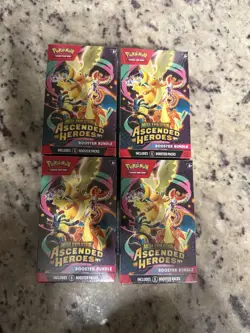 Pokemon TCG Mega Evolution Ascended Heroes Booster Bundle 4 Box Lot - Image 4