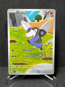 Drilbur 124/086 Holo Illustration Rare Black Bolt Pokemon Near Mint - Image 1