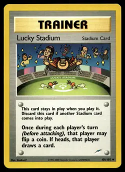 NM Lucky Stadium [Neo Destiny 100/105] Unlimited Uncommon Pokemon TCG - Image 1