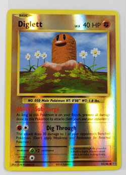 Pokemon TCG Diglett XY Evolutions 55/108 Reverse Holo Common NM - Image 1