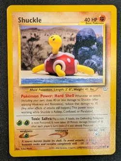 Shuckle 51/64 Common Neo Revelation Pokemon Unlimited Lightly Played Yuka Morii - Image 1