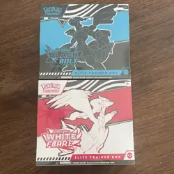 2 Black Bolt And White Flare Pokemon TCG Elite Trainer Box ETB | Sealed - Image 1