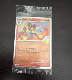 POKEMON Armarouge Holo BEST BUY Promo 012/084 What’s your favorite stamp - Image 1