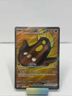 Stunfisk EX 252/217 ASC Ultra Rare Full Art Holo 210 HP Basic Pokemon NM - Image 1