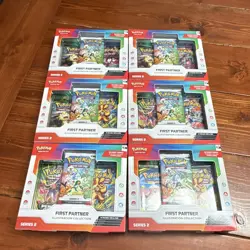 Pokemon TCG First Partner Illustration Collection Series 2 Box Lot of 6 - Image 1