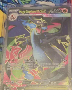 Mega Charizard EX Secret Rare Full Art Holo 109/094 Flashfire Pokemon TCG 2014 - Image 3