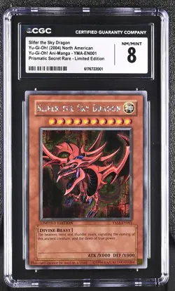 Yu-Gi-Oh! Slifer the Sky Dragon YMA-EN001 CGC 8 Movie Ani-Manga Promo - Image 1