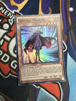 Yugioh - Gagaga Mancer WSUP-EN028 1st Edition Super Rare NM - Image 1